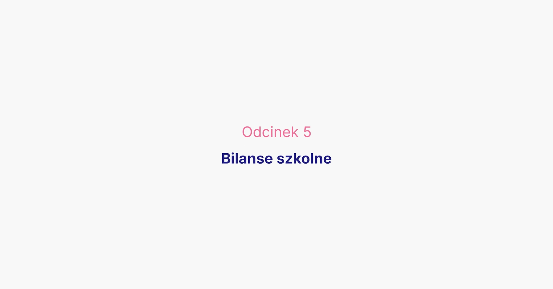 Bilanse szkolne