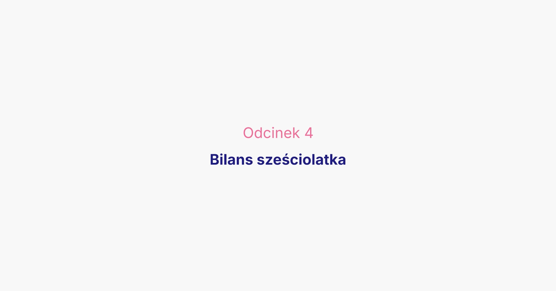 Bilans sześciolatka